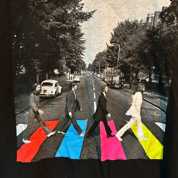 The Beatles On Abbey Road TShirt Unisex XL Color Cross Walk Black & White - Picture 4 of 4